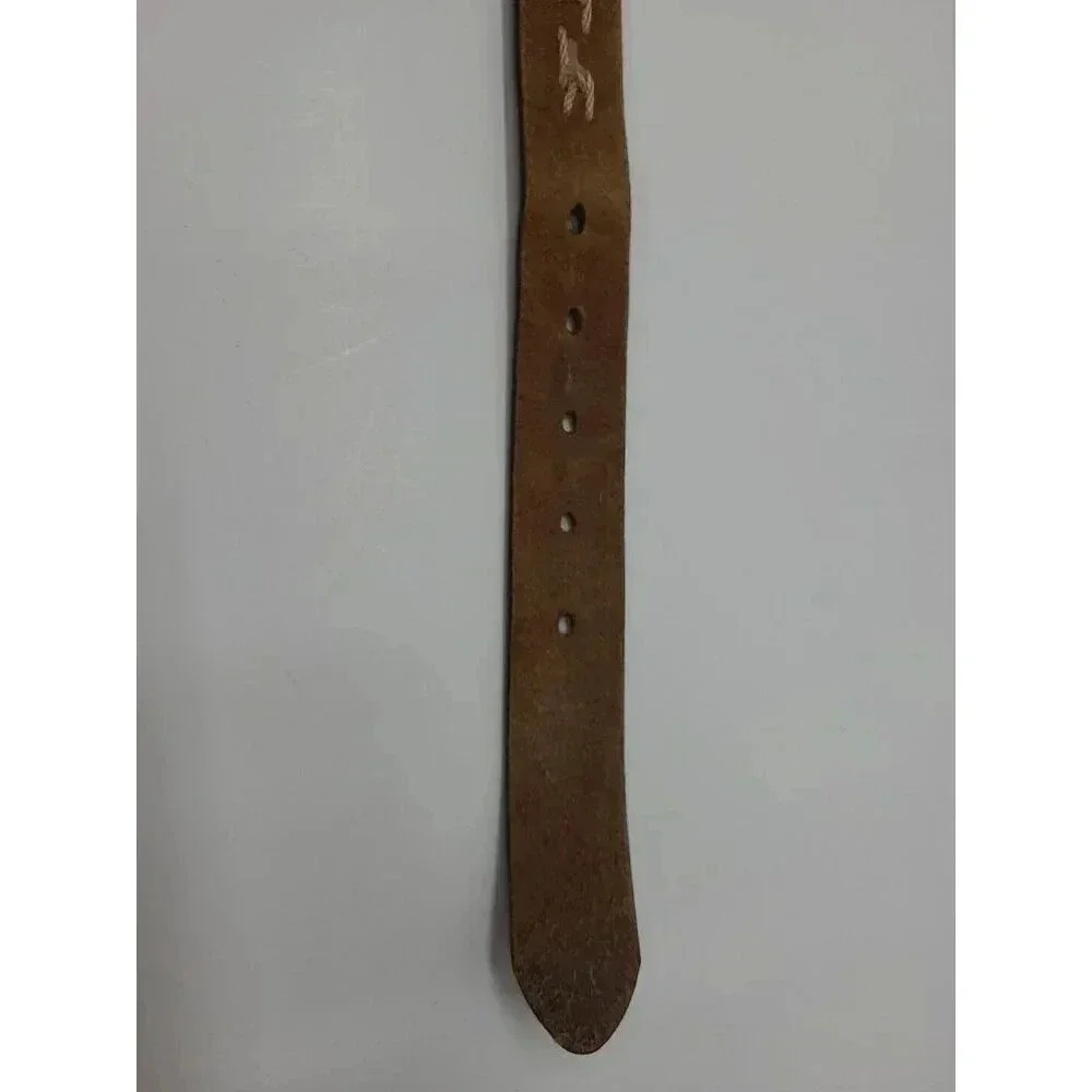 GAP Brown Leather Belt Men's Size 32 Twine Accents